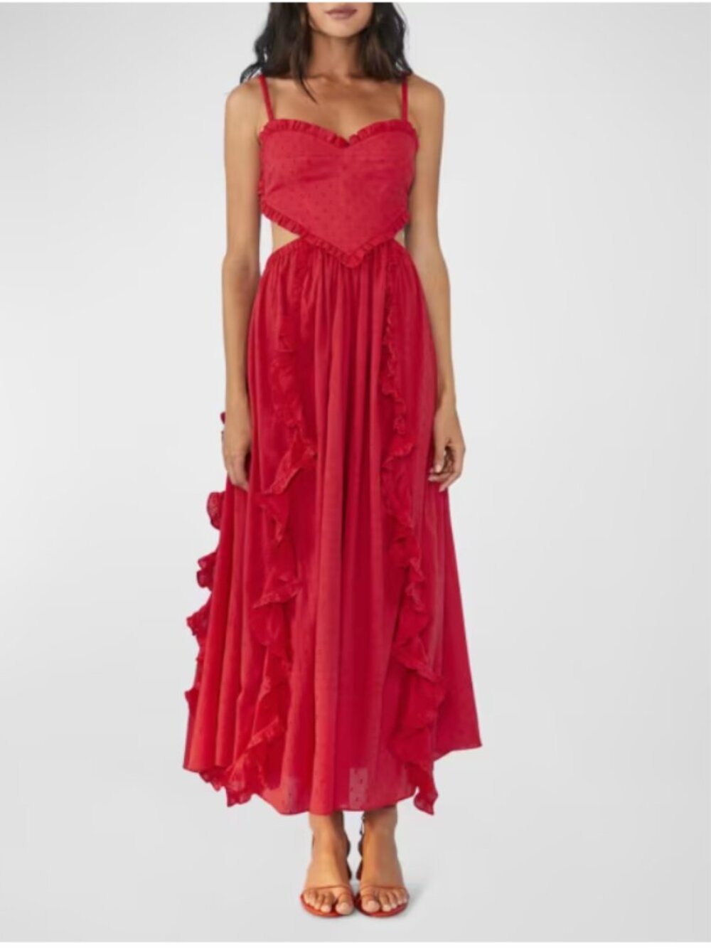 FARM Rio Red Heart Maxi Dress